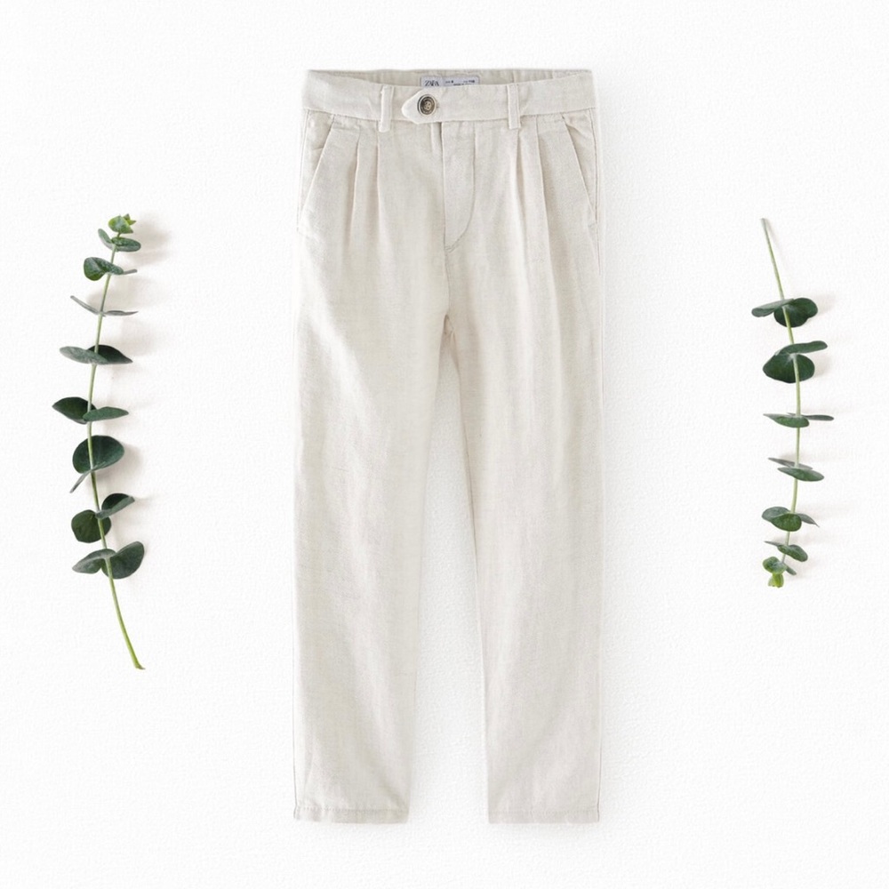 •NWT• Zara Linen Habanero Suit Pants
